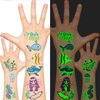 EMOME Glow Tattoos for Kids, Fake Tattoos Stickers for Boys and Girls, Luminous In The Dark Temporary Tattoos Kids, Children Glow Birthday Party Supplies Goodie Bags Stuffers (Mermaid)