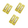 Xinjincang 6Pcs Yellow Fashion Styling Hair Clips for Women and Girls Woman Matte Candy Color Square Buckle Bangs Hairpin Hair Clip Barrette Hair Clips