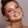 MAEPEOR Chunky Face Body Glitter Gel 19 Colors Mermaid Sequins Holographic Body Glitter Gel Long-Lasting Festival Makeup Glitter Paint for Face Body Hair Nails (30g, 008 Red)
