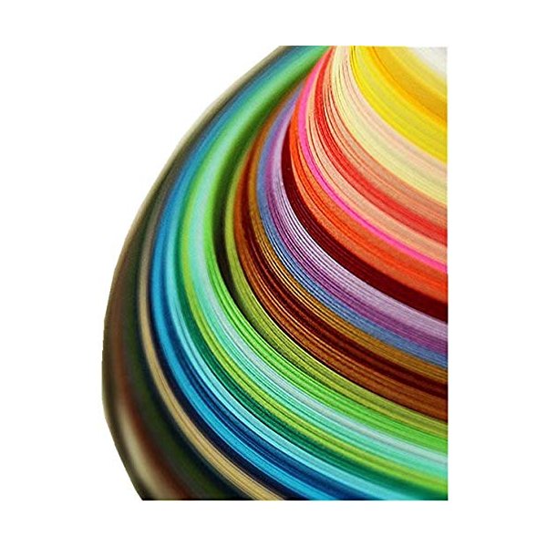 Paper Quilling Strips Set 1040 Strips 26 Colors (3/5/7/10mmx380mm,Pack of 4 Sets)