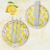 Lemon Party Supplies,120pcs Disposable Lemon Dinnerware Set with 20 Dinner Plates, 20 Dessert Plates, 20 Cups, 20 Straws & 40 Napkins for Birthday Baby Shower Pool Party Dinner Dessert - 20 Guests
