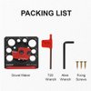 Toolcool Electric Drill Carbide Inserts Dowel Maker High Speed Dowel Cutter Dowel Plate (Imperial 8 Holes)