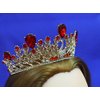 Ruby Red Princess Gold Rhinestone Crystal Swan Wedding Prom Costume Tiara Crown CT51