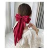 Red Ribbon Hairclip Vintage Satin Bow Bowknot Hairpin Women Hair Clip Hair Accessories for Women Beauty and Personal Care