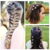Ahoney 20PCS Butterfly Hair Clips Mini Clips for Hair Rhinestone Cute Hair Pins Decorations Hair Clips for Wedding Hair Barrettes Hair Accessories for Girls Women (White)