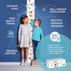 LIFELIKO Personalised Growth Chart for Dinosaur Lovers, Removable Wall Ruler for Boys and Girls, Kid’s Room Decoration (White)