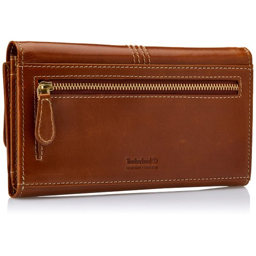 Timberland Women's Leather RFID Flap Wallet Clutch Organizer
