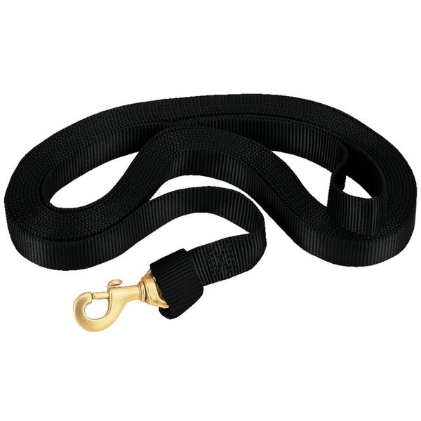 Weaver Leather Flat Nylon Lunge Line, Black, 30'