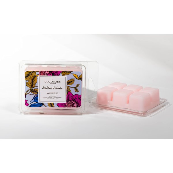 Le COCO HAUS Wax Melts - Vegan Coconut Wax Blend 3oz, 6ct (Dahlia Petals)