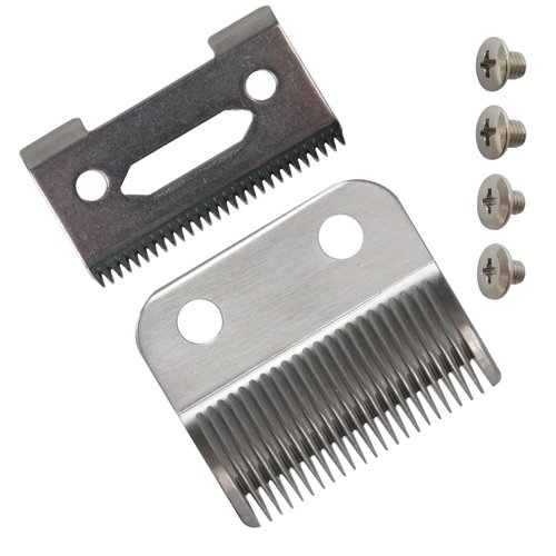 YKISON New Clipper Blades Kit w/Screws Replacement for Wahl Clipper Trimmer, 2 Hole Cutting Blade