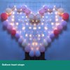 124 Lights Heart Shape Picture Clip String Lights,32 Clip Lights and 92 LED Lights, Sweet Ambience Decoration for Bedroom Livingroom Birthday/Wedding Photoes Show,Balloon Decoration,Warm White