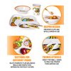 Lehoo Castle Kids Plates and Bowls Sets, Kids Dinnerware Set Includes Plate, Bowl, Cup and Tableware, Made of Durable Material, Perfect for Child, Toddler Utensils Self Feeding (5 Piece Construction)