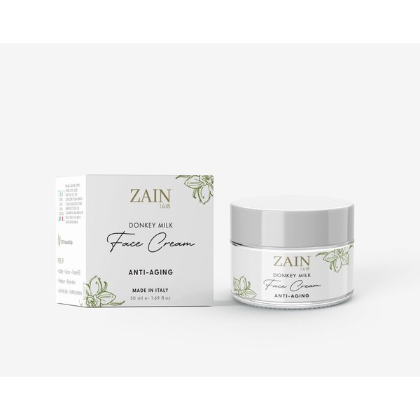 ZAIN1 Anti-aging Moisturizing Face Cream with Donkey Milk and much more natural ingredients.