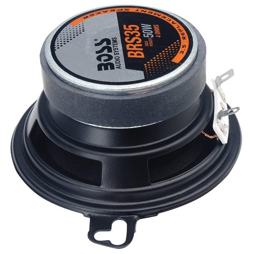 BOSS Audio Systems BRS35 3.5 Inch Replacement Car Door Speakers - 50 Watts Max, Sold Individually, Use With Stereo and Tweeters