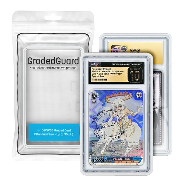 Graded Card Case for Standard CGC Slab Case | Multiple Colors | Soft Touch Matte Finish | Stackable | Made to Fit CGC | Solid TPU and PC Design. (White)