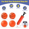 Bath Toys - Bathtub Basketball Hoop for Kids Toddlers,Bath Toys Shower Toys for Kids Ages 4-8,Suction Cup Basketball Hoop & 4 Soft Balls Set for Boys Girls,Mold Free No Mold Bath Toys for Toddlers