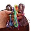 6 Styles DIY Colorful Hair Wrap String for Braids, Hair Braiding Yarn, Hair Rope Hiphop Hair Tie String