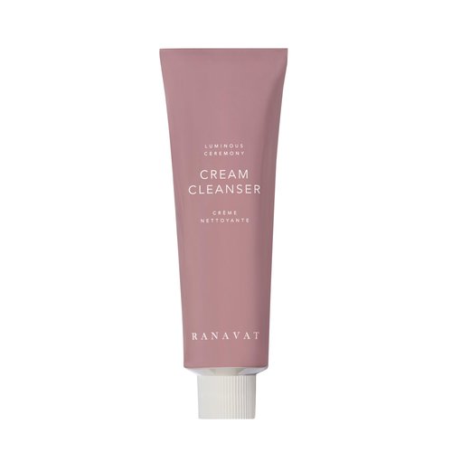 RANAVAT Luminous Ceremony Crème Cleanser - Daily Facial Cleanser Doubles as Waterproof Eye Makeup Remover - Gentle Face Wash to Detoxify and Nourish (3.4 oz)