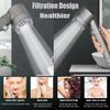 Shower Head with Handheld, Shower Heads High Pressure, High Flow Even with Low Water Pressure-Hand Held Showerhead Set,3 Modes Filtered Showerhead with 59″Replacement Hose/Bracket/Cotton Filters