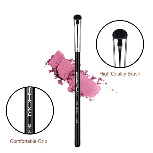 Eyeshadow Smudge Brush Short Shader Precision Makeup Brush High-End Small Eyeshadow Brush for Creasing & Cat Eye Makeup Look - Premium Quality - Cruelty Free