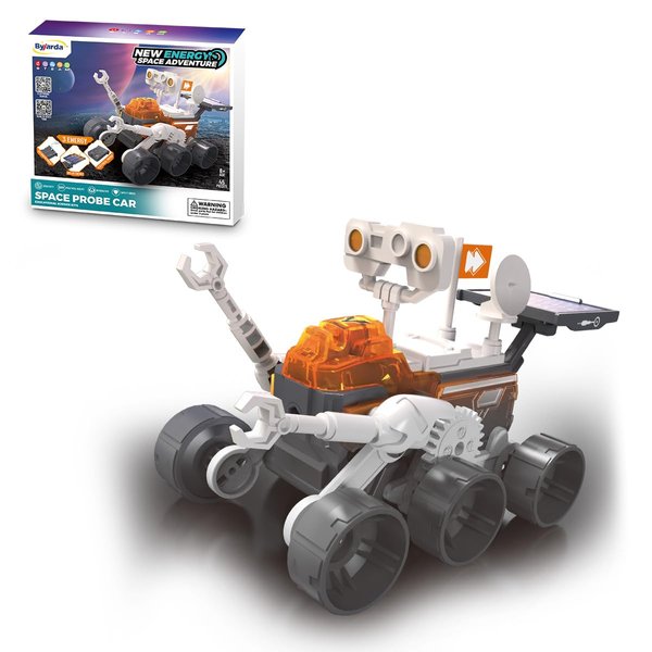 VIZZTY STEM New Energy Space Engineering Vehicle Toy,Solar Robot Kit for Kids Age 8-12 Stem Building Toys with Solar, Battery,Salt Water Power,Perfect Educational Science Kits for Kids 8+ Year Old