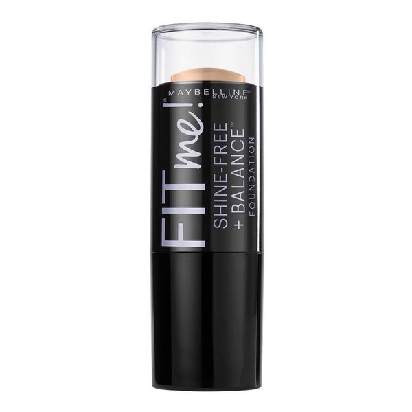 Maybelline Fit Me Shine-Free + Balance Foundation Stick, Multi-Use Face Makeup and Contour Stick For Natural, Matte Coverage, Classic Ivory, 1 Count