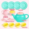 JOYIN 18PCS Pretend Play Tea Party Set Play Food Accessories BPA Free, Phthalates Free, Plastic Tea Set, Mini Kitchen for Kids, Gifts for Toddler Boys Girls Ages 1,2,3,4,5,6 Years Old