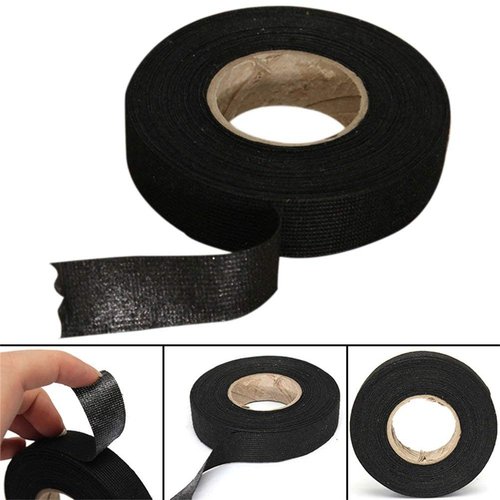 Seigun Wire Loom Harness Tape, Wiring Harness Cloth Tape, Adhesive Fabric Tape for Automobile ，Wire harnessing Noise Damping Heat Proof(15 mm x 15 m)