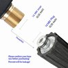Sooprinse High Pressure Washer Gun,3000 PSI Max With 5 Color Quick Connect Nozzles M22-14 Pressure Washer Hose Connector 3.0 TIP