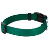 Country Brook Petz - Vibrant 25+ Color Selection - Deluxe Nylon Dog Collar and Leash (Small, 3/4 Inch Wide, Green)