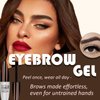 Easy Peel off Eyebrow Gel, Brown Tattoo Eyebrow Gel Easy Peel Off, Natural & Long-lasting Up to 3 Days Brow Color, Easy to Use at Home for Fuller Brows