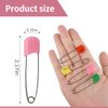 Hanycon Diaper Pins Mix Color Color Nappy Safety Pins Hold Clip Locking Cloth, Pack of 100