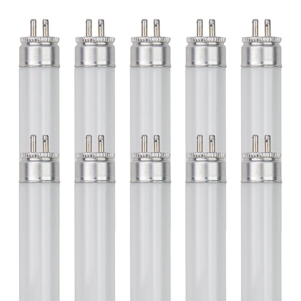 Sunlite F6T5/BL 6-Watt T5 Linear Fluorescent Light Bulb Mini Bi Pin Base, Black Light, 10-Pack