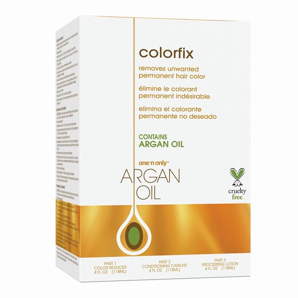 One N Only Colorfix Permanent Hair Color Remover Kit With Argan Oil - Dye Removes Any Level