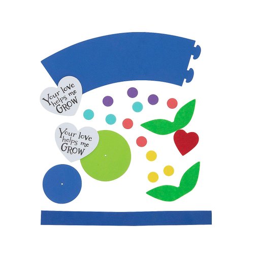 Fun Express Handprint Flower Pot Craft Kit - Makes 6