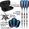 Viper Astro 80% Tungsten Soft Tip Darts with Storage/Travel Case, Black Rings, 16 Grams
