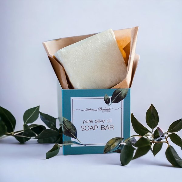 Iskandar Saboun Baladi Pure Olive Oil Soap Bar 1pk (250g)