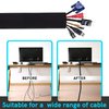ellostar Cable Management Protection Sleeves for Cord, Reusable Cable Ties, Name Sticker for TV Computer Home Office Entertainment Improvement