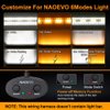 NAOEVO Wiring Harness 12FT, Specially Customized for NAOEVO 6 Modes LED Light Bar, 12V 40A Relay for Switching Between Different Modes -2 Leads