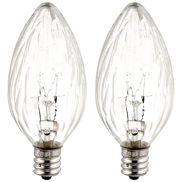 GE 48395 Light Bulb, 15 Watts, Crystal Clear, 2