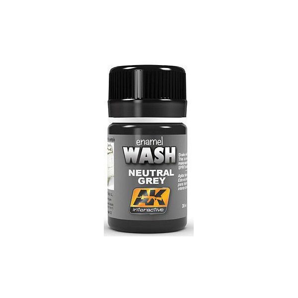 AK Interactive Neutral Grey Wash Enamel Paint 35ml Bottle