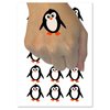 Peaky Penguin Doodle Temporary Tattoo Water Resistant Fake Body Art Set Collection - 54 1" Tattoos (1 Sheet)