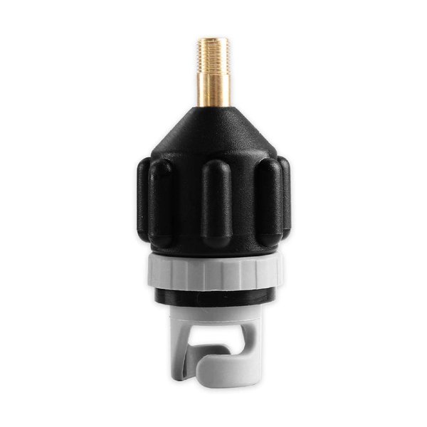 HEYTUR Inflatable Boat SUP Pump Adaptor Standard Schrader Conventional Air Pump Air Valve Adapter Spoke Plate Attachment(Black)