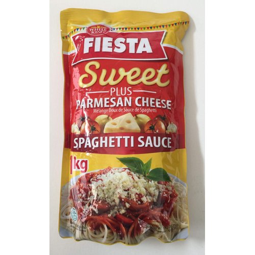 Fiesta Sweet Spaghetti Sauce plus Parmesan Cheese 1 kilo pack