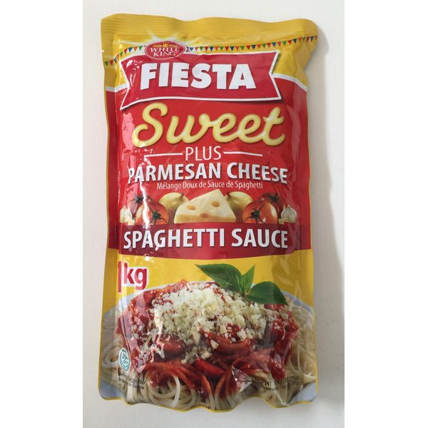 Fiesta Sweet Spaghetti Sauce plus Parmesan Cheese 1 kilo pack