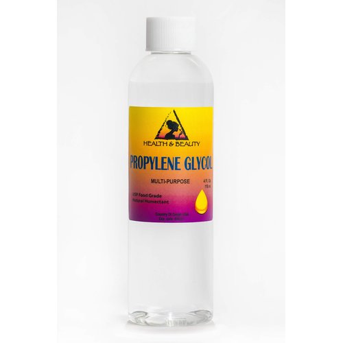 H&B Oils Center Co. Propylene Glycol USP Food & Medical Grade Hypoallergenic Moisturizer Skin Cleanser DIY NON GMO Premium Highest Purity 100% Pure 4 oz