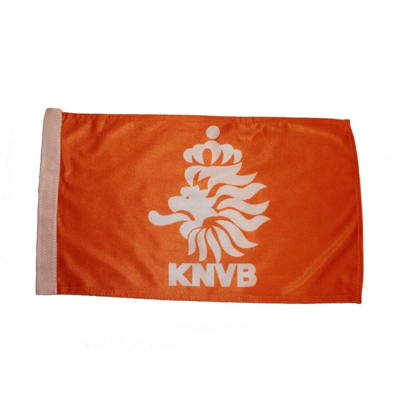 SUPERDAVES SUPERSTORE Netherlands Orange KNVB Logo White 18x12 inch Flag - Football, Indoor, Unisex, BIG, Lightweight, Hand Wash Only