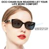 OCCI CHIARI 3.5 Sunglasses Readers for Women Oversized Reading Sunglasses with magnification Outdoor UV400(1.0 1.25 1.5 1.75 2.0 2.25 2.5 2.75 3.0 3.5)