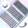 Lash Clusters Wispy Eyelash Clusters C Curl Individual Lashes zanlufly Natural 300Pcs Cluster Lashes Eyelash Extension 10-14MM DIY Lash Extension