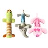 Dog Toys, Cute Striped Animal Dog Squeaky Toys Dog Stuffed Animals Chew Toy with 4 Legs Soft Durable Plush Dog Toys for Pet Dog Cat(#2)